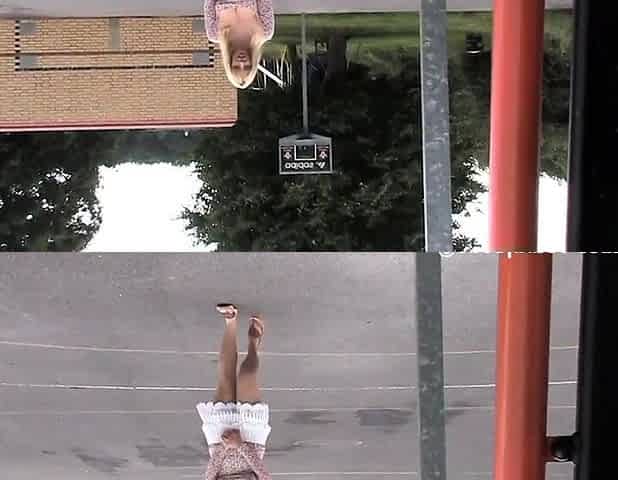 Amateur blonde cutie fucked hard in public