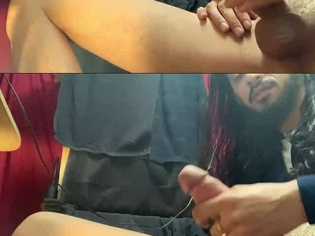 9" light skin bbc close up cum BLAST!
