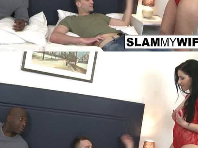 Cuckold's Woman Gets Large Ebony Penis Anally