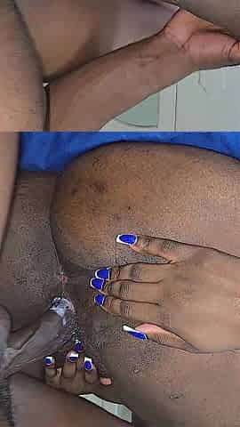black snatch groans until penis shatters