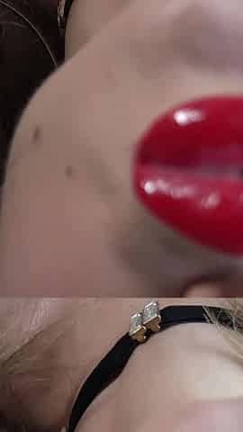 Cum Makes My Nylon Legs Even More Beautiful Pantyhose Blow Job & Lipstick Tease