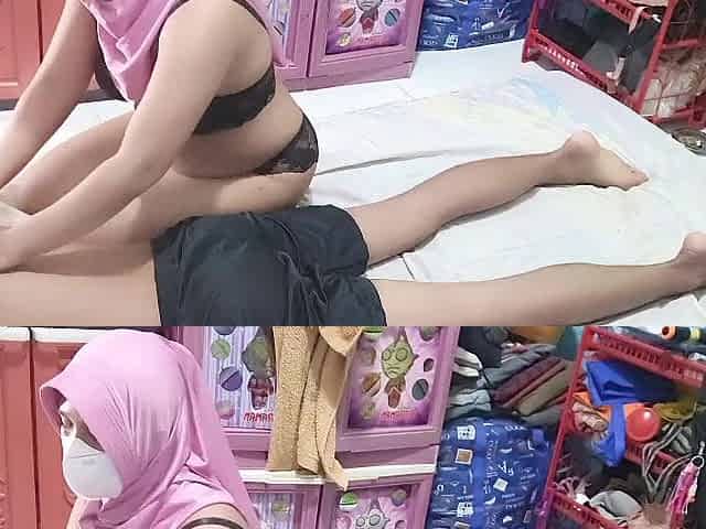 Enjoying a massage from your mother-in-law during the time that banging