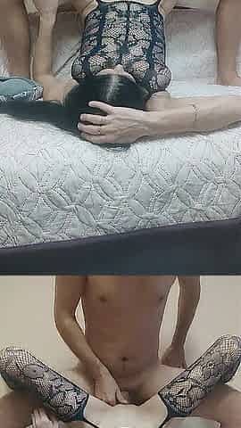 Sexy amateur pair - sexwife session