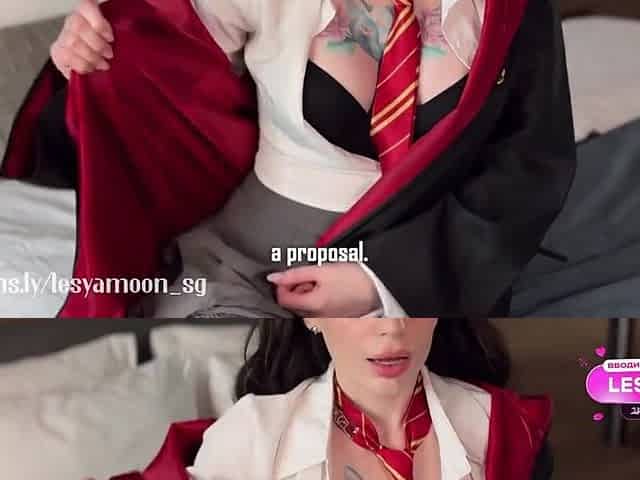 Caught Witch from Hogwarts gets a Lesson