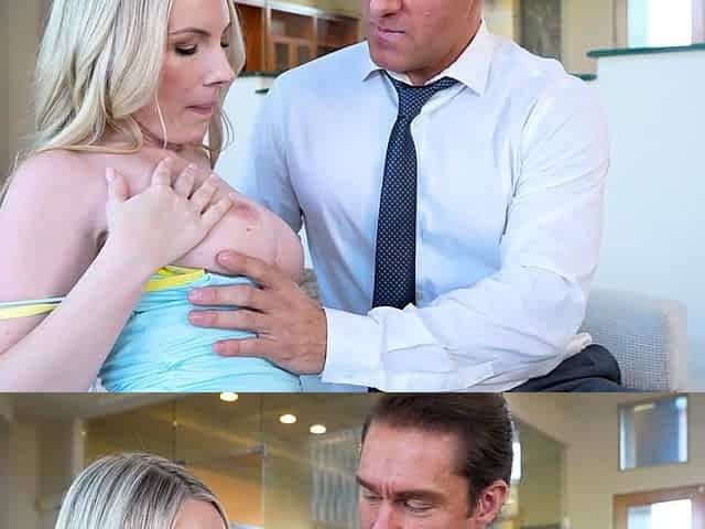 Mom Delivers A Briefcase And Gets Fucked By Her Boss