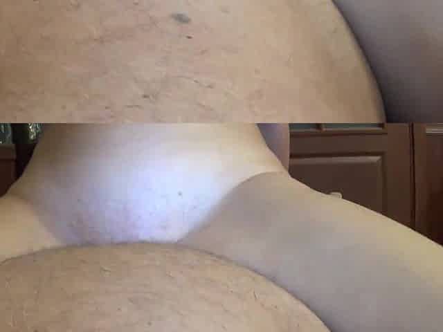 Real climax wih sound in cowgirl pose