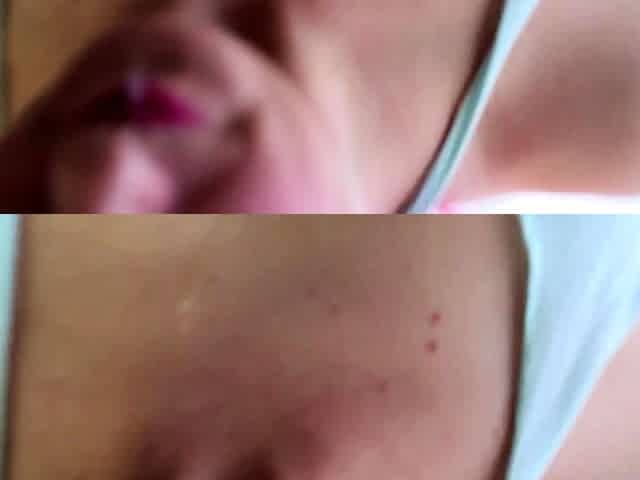 Pink haired hot solo MILF