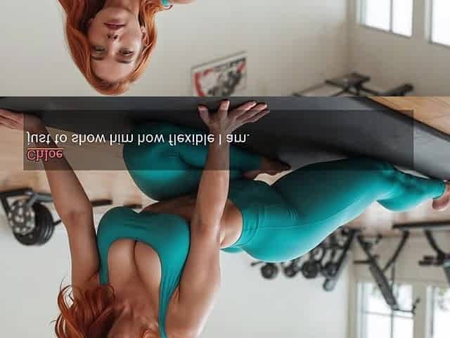 Story: Large Breasty Red Head Seduces Her Gym Coach (AI-generated)