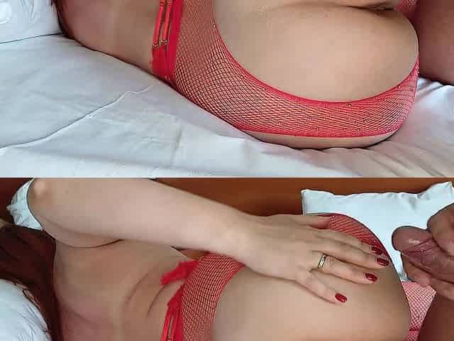 Closeup: Shlong in wife's glamorous booty