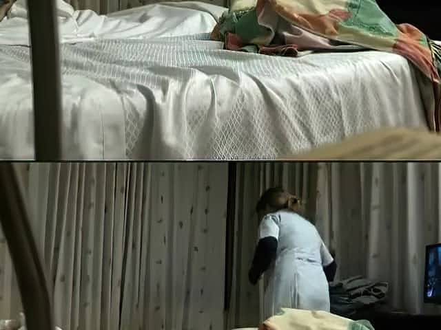 Hidden cam caught a guy seduce the maid