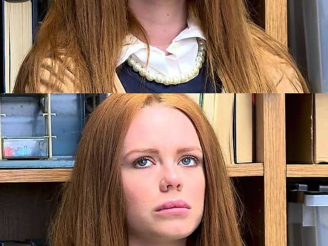 Redhead teen thief with big nipples fucks for freedom