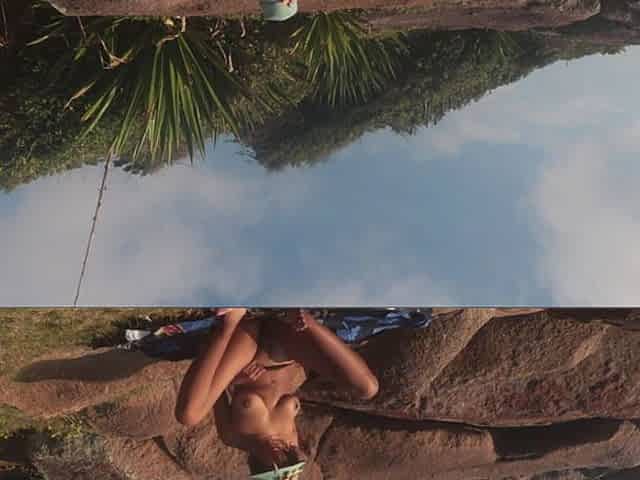 Masturbating on the Beach