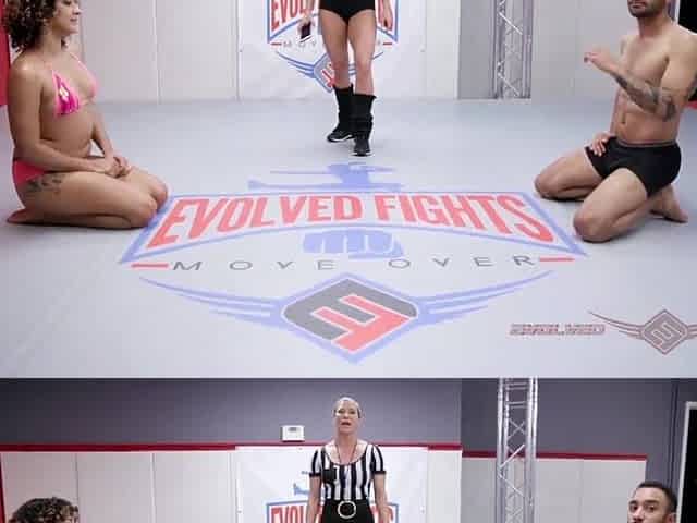 Daisy Ducati exposed wrestling battle drilled hard and coarse