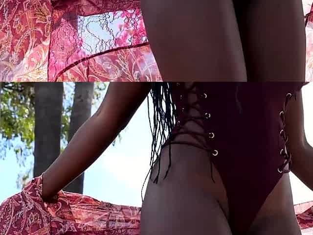 Big tits MILF exposing stunning body