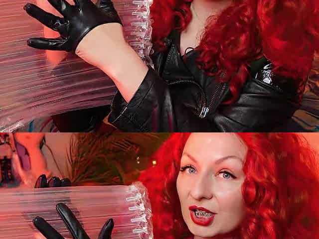 ASMR transparent film with air bubbles