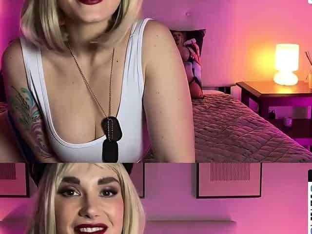 A tatted ash-blonde likes muddy talk in bed