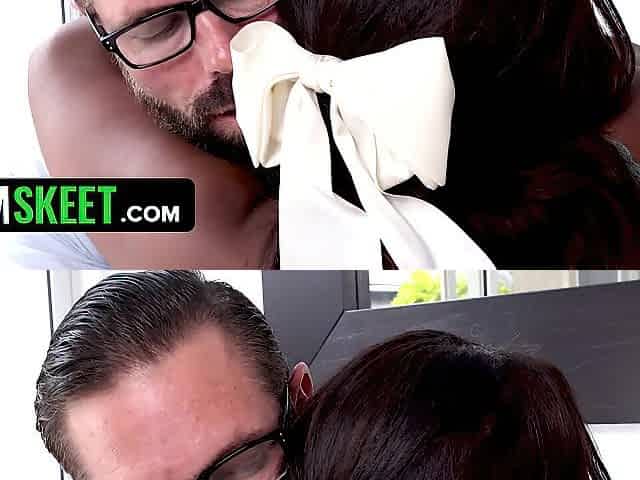 Seductive Ebony Babysitter Rhae Woods Lastly Lures Boss Into Screwing Her