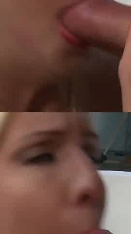 Eden Adams a cheating whore with tattoos and golden hair is satisfied by a hard cock and gives head