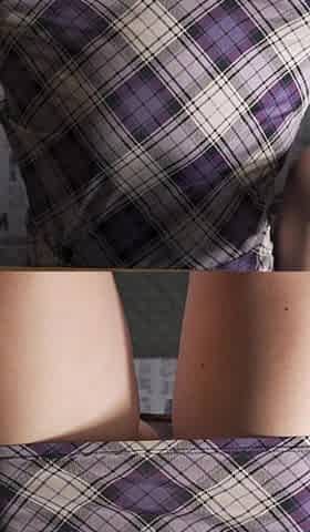 Under Skirt Ass Visible Through Thighs Under a MILF Secretary's Desk