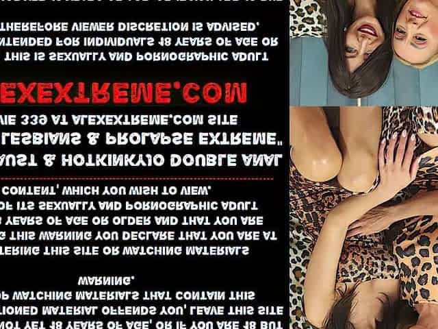 Irina Faust & Hotkinkyjo double anal fisting lesbos & prolapse extraordinary