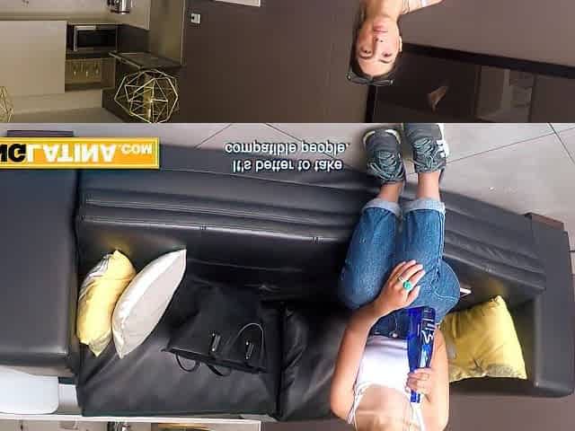 Hot Latin hottie drank large wang and enjoyed coarse vagina screwing