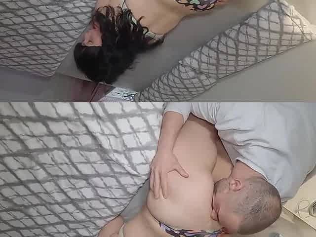 Step Mommy Gets Railed Hard From Behind By Eager Stepson On Soft Bed