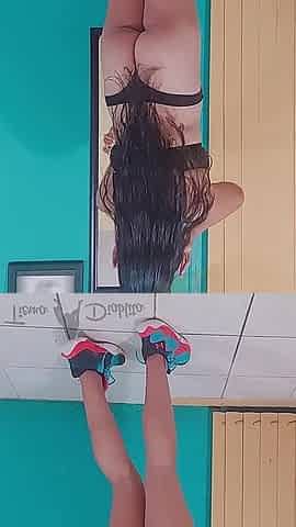 The College Girl Takes Nude Photos Wearing Only Her Air Max Shoes