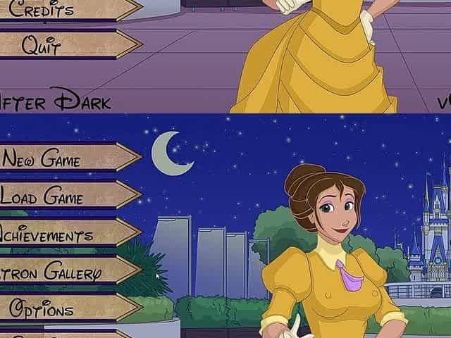 Park After Dark - Ariel and Cinderella Lesbian Sex Animation Collection [18+] Porn Game