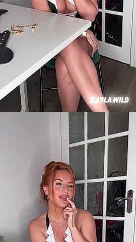 Cheating Tease Secretary Fingers Her Tight Pussy to Entice Coworker