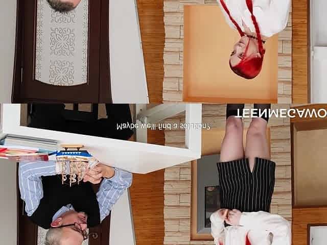 Slim Redhead Student Lina Sun Pleases an Old Professor With BJ & Wild Sex To Improve Her Grades