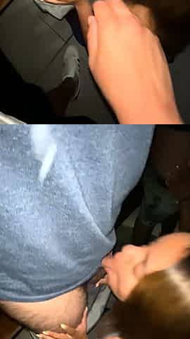 Sexy interracial teen blowjob fuck