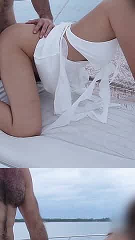 Tiny Asian 4some Orgy on a Yacht with Petite Teens 18yo