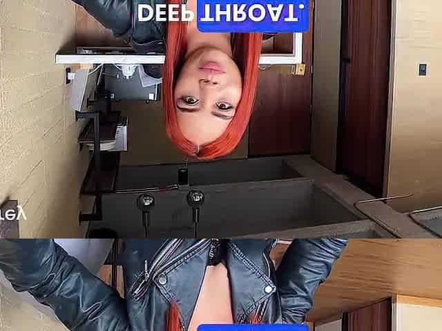 Coarse deepthroat for pettite Latin chick