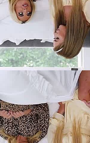 Vivianne Desilva and Callie Black Must Hold Every Moan While Stepdad's Home