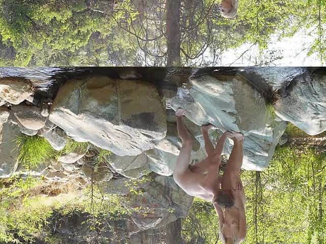 Sexy Blonde Gets Railed by the Creek with Facial