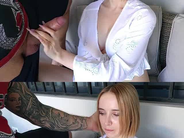 Fuck My Ass? A Guy With A Huge Dick Is Having Anal Sex With A Hot 19 Year Old Blonde!