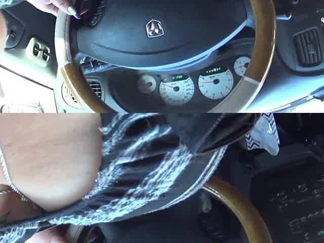 VERY LEWD WIFE IN CAR