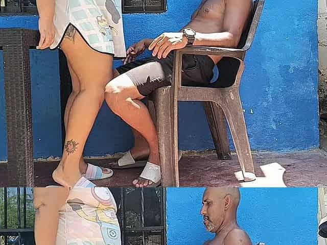 Outdoor sex with my horny, big-assed neighbor