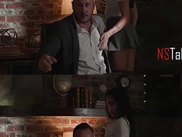 Office Whore Takes Boss's Divorce Cock