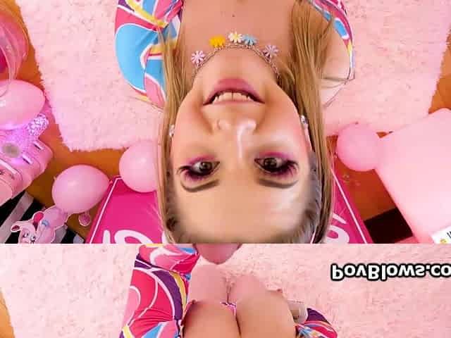 PAWG real life doll sucking and fucks and shows big titties