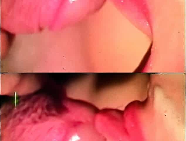 Very hot horny amateur teen girl in threesome on webcam
