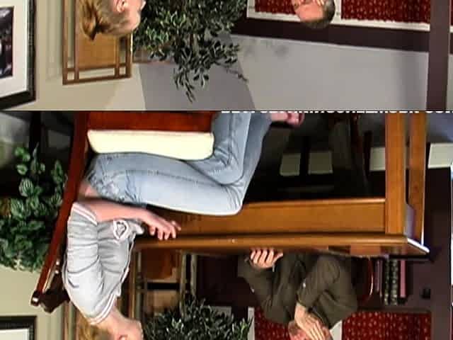 Amateur ass spanking action