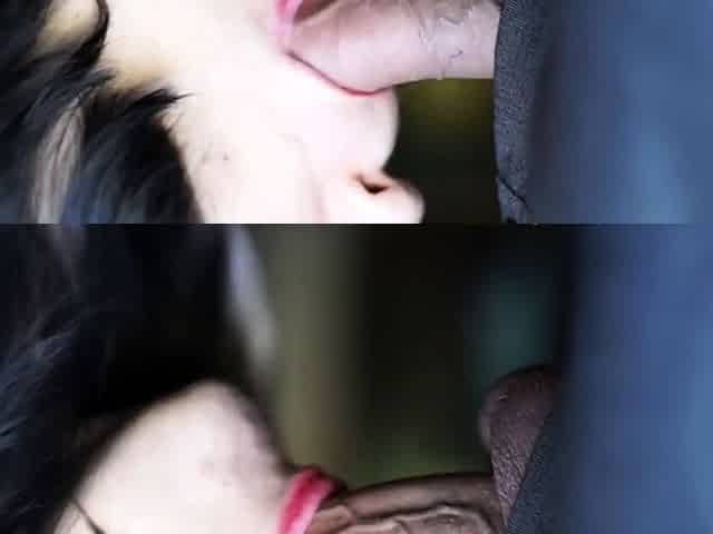 Amateur Blowjob: Big Cock, Cum in Mouth, Swallow