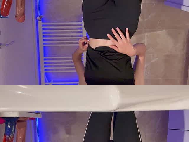 Striptease & so Hot in My Bathroom. Wach This Video at the End.