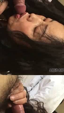 Mature Asian Chinese Step Mom Takes a Load on her Face