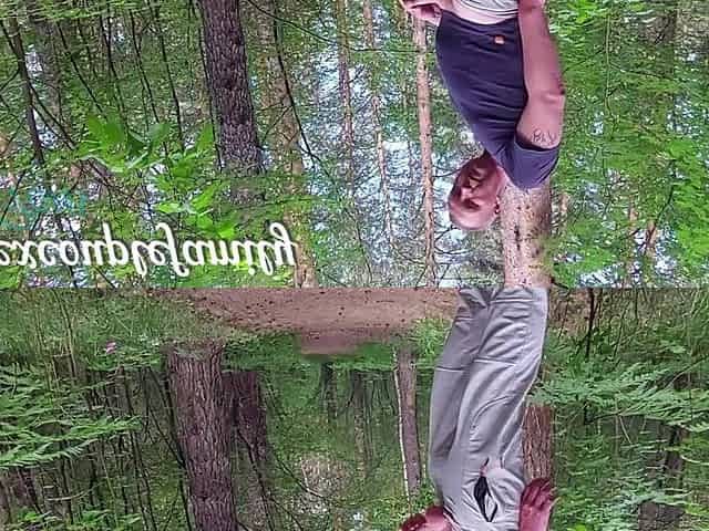 Met a neighbour on a forest path who likes to suck jock and get cum in throat