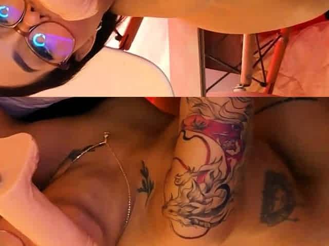 Tattooed Hot Huge Tits Toys Her Tight Pussy