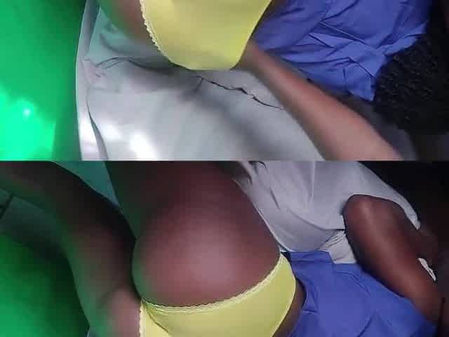 Black mother I'd like to fuck squirts twice on the sofa (Trailer)
