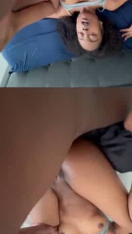 Ebony Teen Gets Piped and Filled