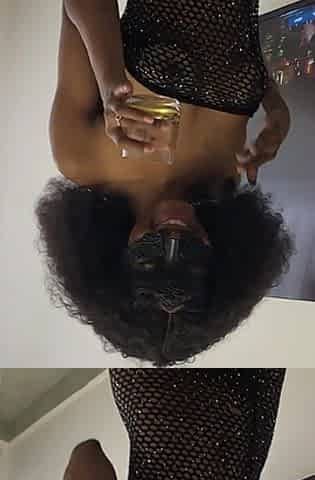 Ebony Babe Prepares for Raw BBC Fuck